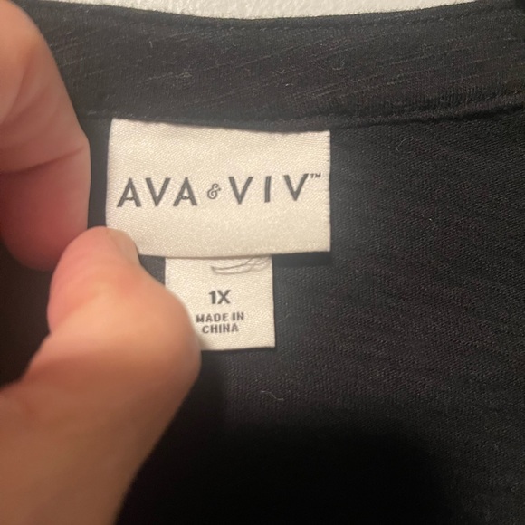 Ava & Viv Women’s Tunic Top Sz 1X - Picture 4 of 4